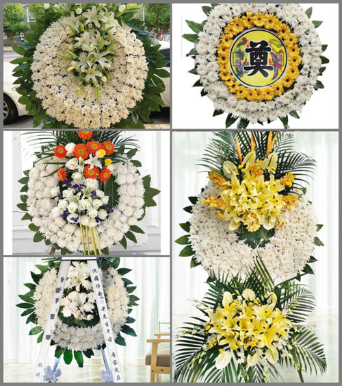湖南永州祁阳县白水镇渔塘村花圈速递